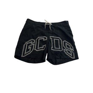 GCDS Logo Lounge Swim Shorts in Black